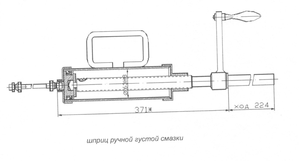 Шприц для смазки схема